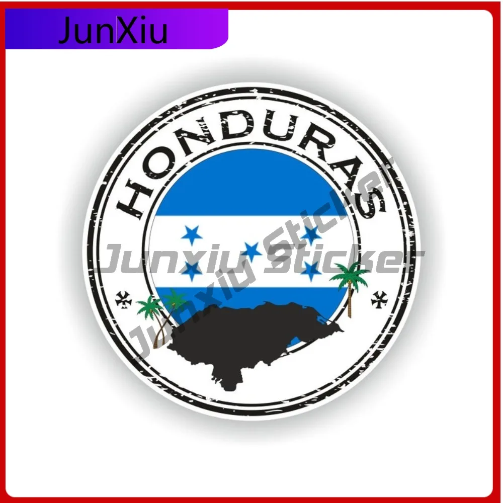 

Honduras Seal Round Flag Artistic Auto Exterior Detail Commonly Used On Bumpers Rear Windows And Trunks With National