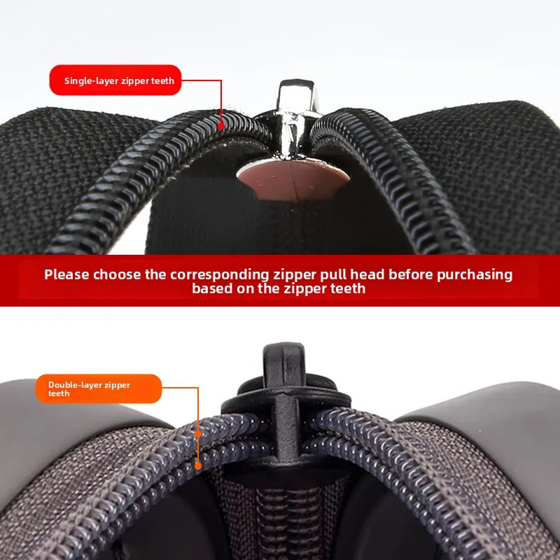 Thickened Double Layer 8th Zipper Head Luggage Handle Bag Anti-Explosion Special Zipper Head Zipper Puller Large Size