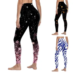 Yoga Sports Fitness Pants Women's Leggings Athletic Workout Running Yoga Pants Cotton Yoga Pants with Pockets for Women