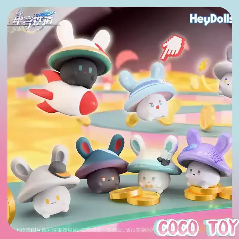Official miHoYo AND Suplay Honkai Star Rail Rabbit Mushroom Series Blind Bag Mini Plush Figure Kawaii Anime Collectible Gift