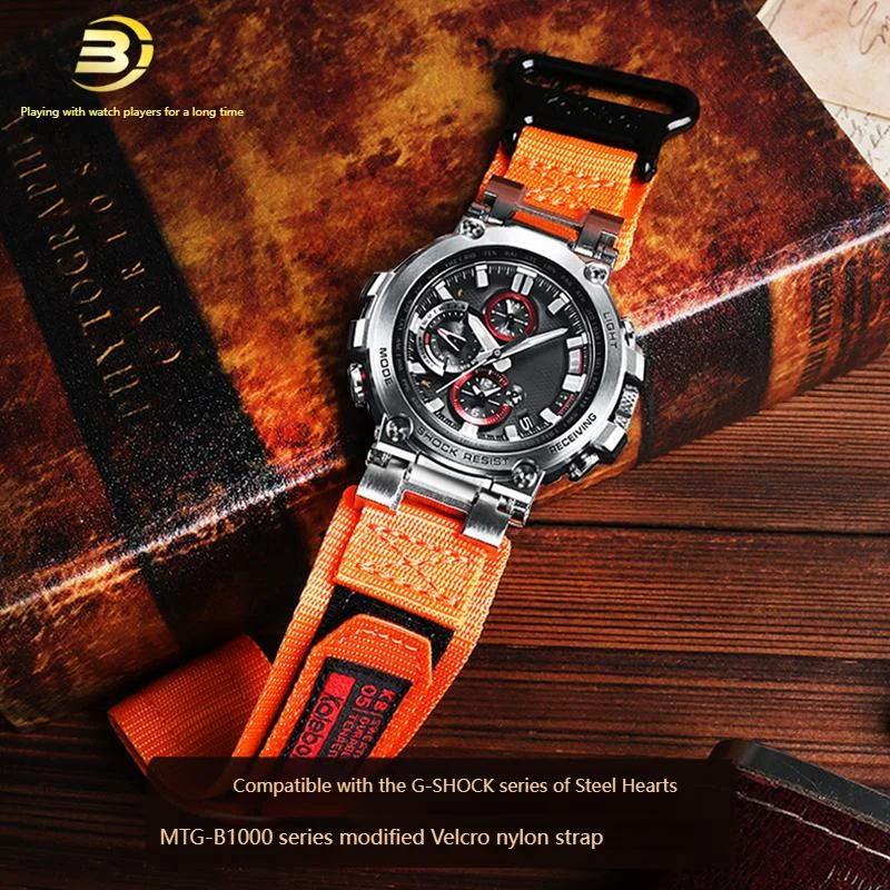 For Casio G-SHOCK Series Watch 5544 MTG-B1000 Modified Nylon Canvas Strap Male Replacement Nylon Chain Accessories Gift tools