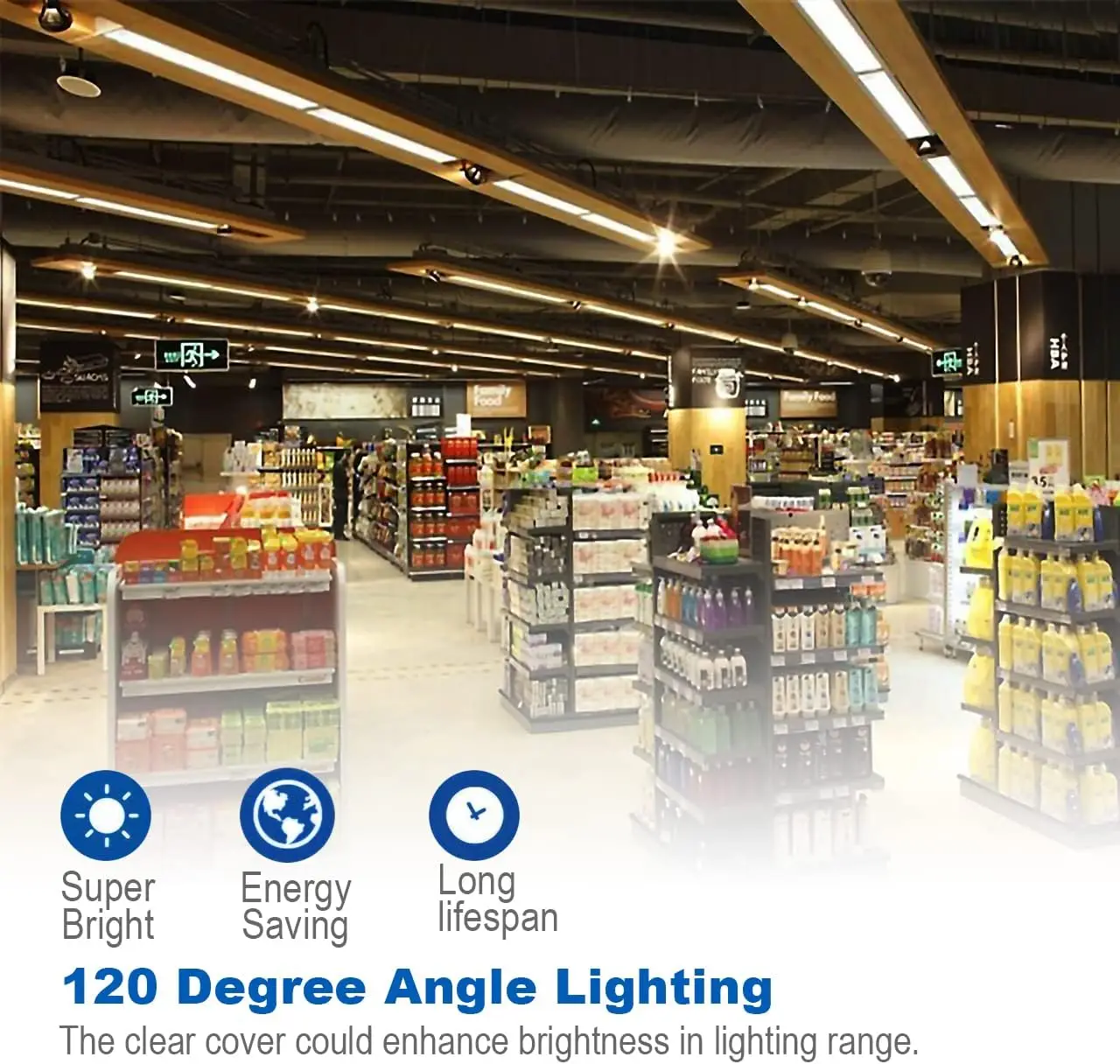 Imagem -03 - Led Shop Light com Ligar e Desligar o Cabo do Interruptor t8 Luz de Tubo Integrado Luz do Dia Branco 4ft 24w Pés Pacote de 12