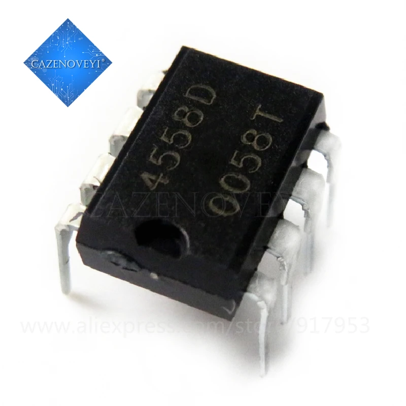 10 teile/los njm4558d dip8 njm4558 dip njm4558dd jrc4558d jrc4558 rc4558 rc4558p neu und original ic auf Lager