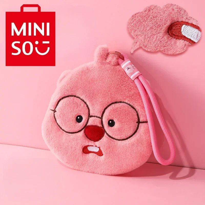 Miniso Loopy Plush Cartoon Cute Pendant Doll Litter Beaver Shoulder Bags Women Large Capacity Backpack Fashion Shopping Wallet