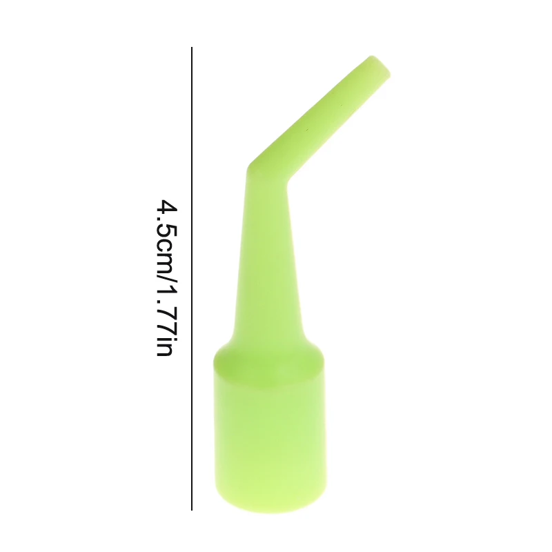 10Pcs aspiratore verde dentale testa del tubo della Saliva autoclavabile punte di aspirazione chirurgiche forti strumento per l'igiene orale