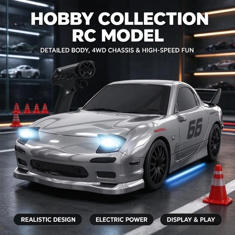 Electric 4Wd Off-Road Rc Vehicle,Remote High Speed Drift Racing Car,Professional Hobby Model For Indoor Track Game