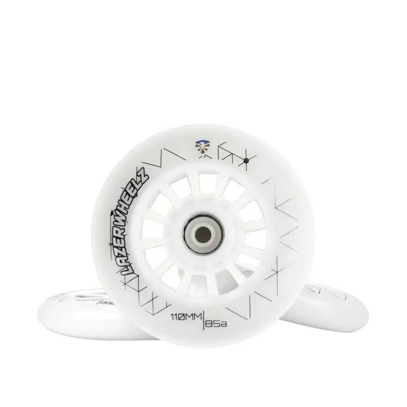 Originale 85A Flying Eagle colorato 110mm LED Flash Shine Inline Speed Wheel per 110 pattinaggio a rotelle 3 x110 3 x110mm bianco colorato