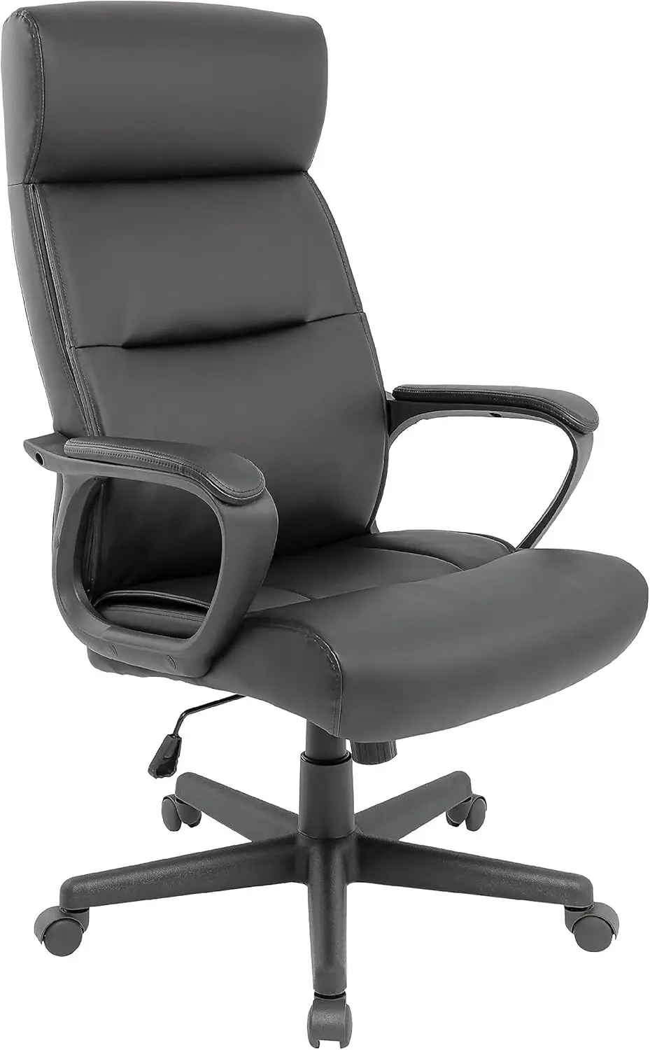

Rutherford Ergonomic Manager & Executive Office Chair, High Back Swivel, Adjustable Height, Luxura Faux Leather, Black