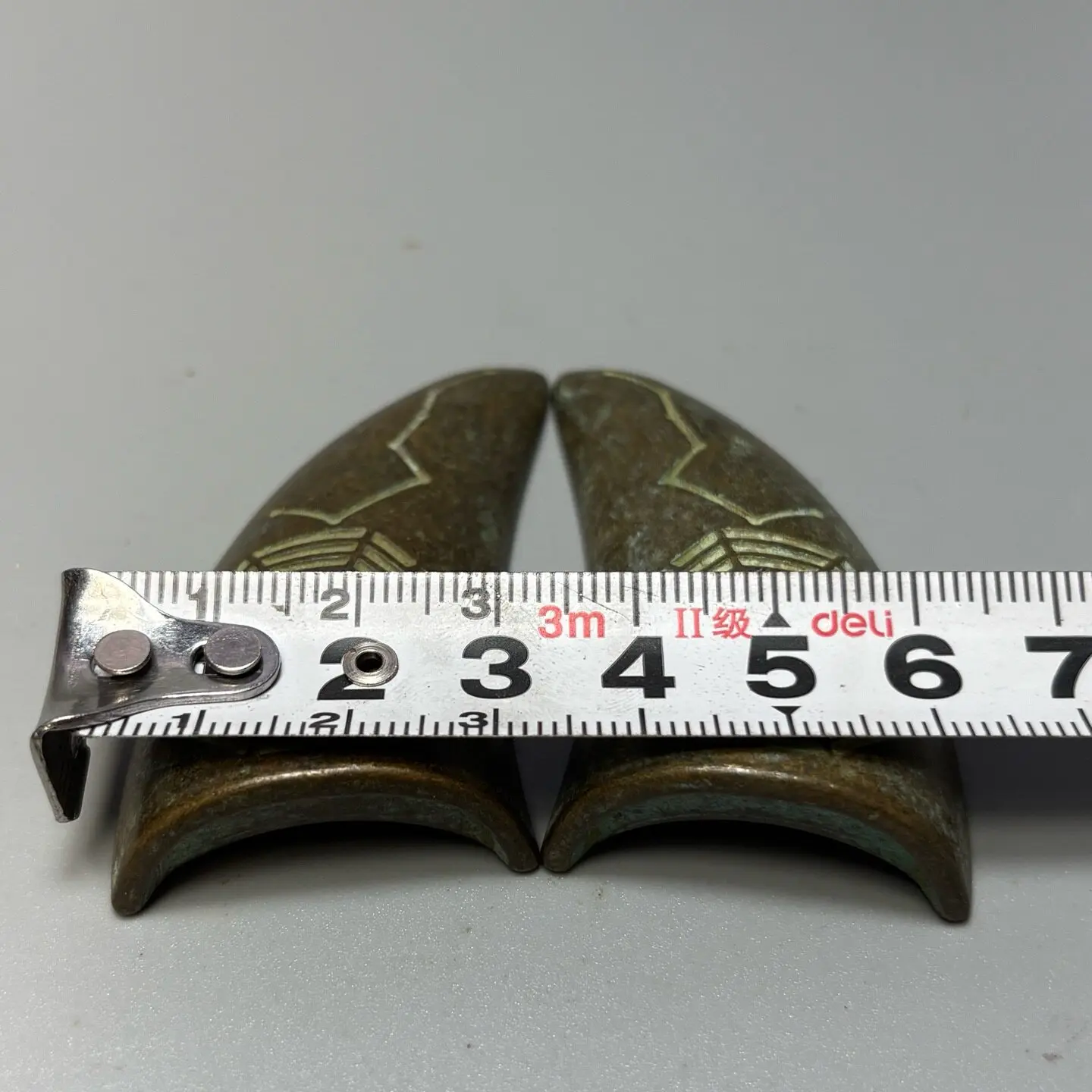 Rare Brass Green Rust Big Dipper Seven Stars Tai Chi Gossip Holy Grail Ancient Style Huaijiao Cup Jiaojiao Copper Huaijiao Cup