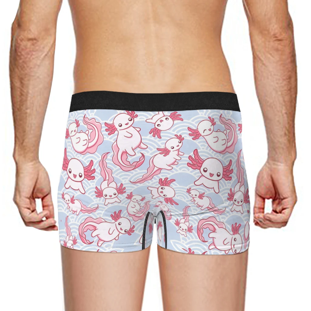 Cute PatternAxolotl Underpants Breathbale Panties Man Underwear Sexy  Shorts Boxer