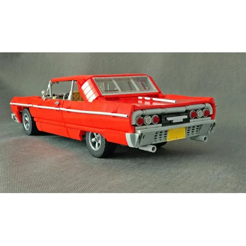 

MOC-107777 Red New Supercar Racing Building Block Model 1700 Parts MOC Creative Boy Kids Christmas Building Block Toy Gift