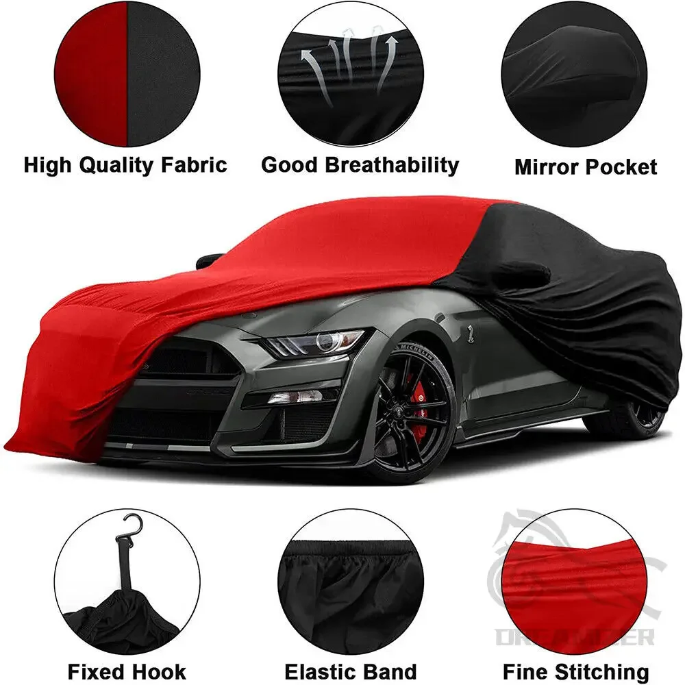 For Mercedes SL/SLR-Class Stingray Indoor Full Car Cover Satin Dust UV Proof Scratch Dustproof With Storage Bag