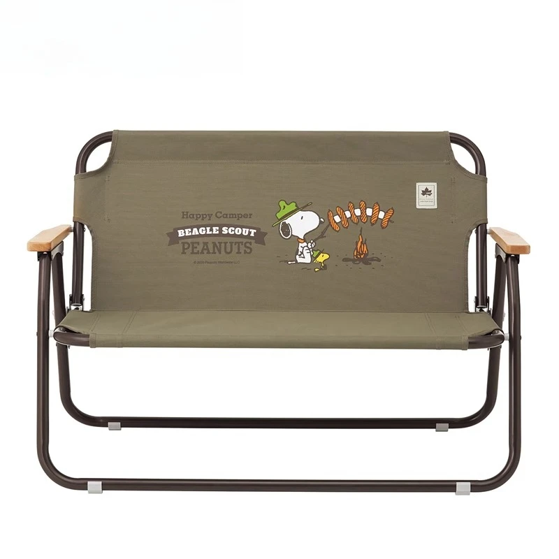 

Outdoor camping light double chair leisure picnic camping back chair