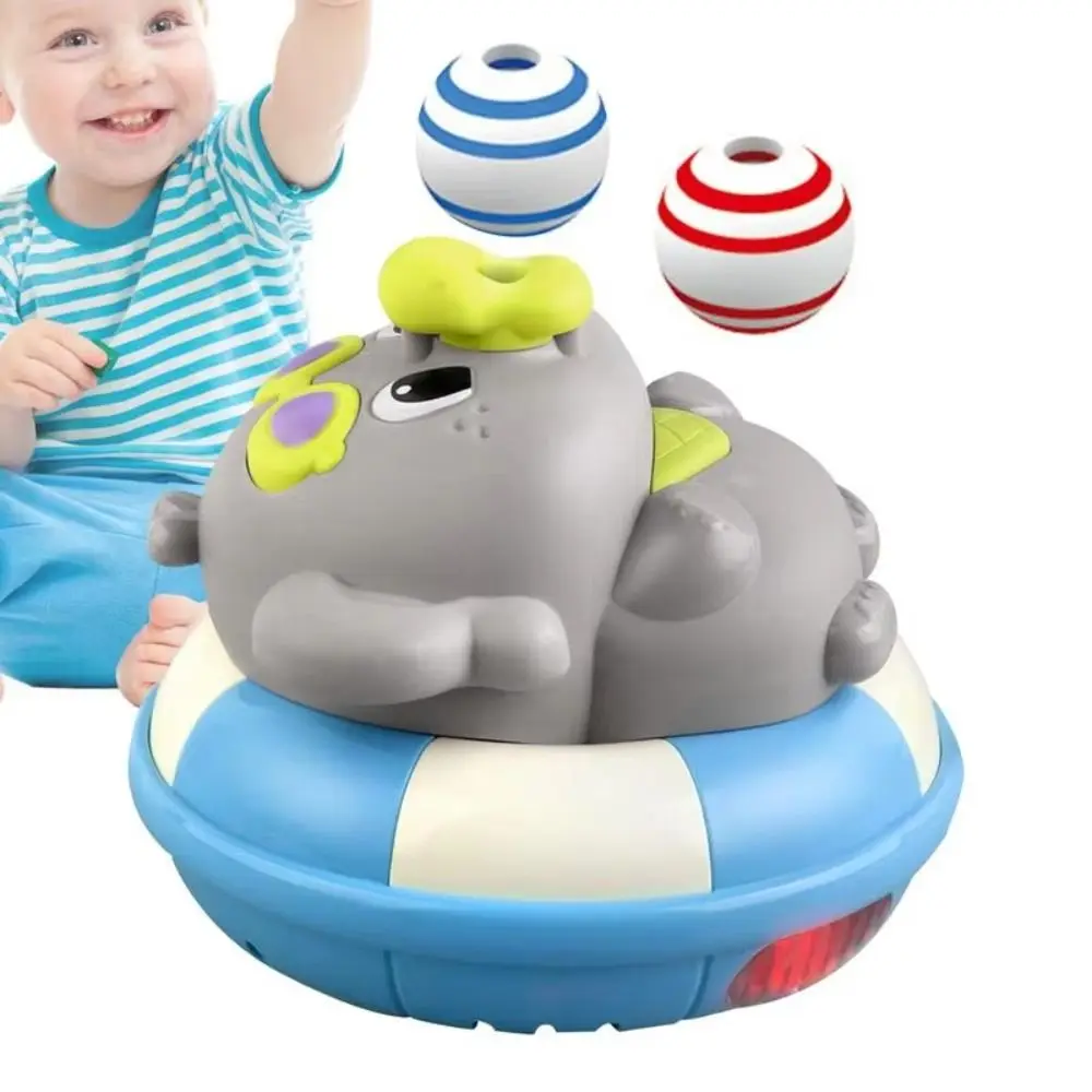 Elephant Balance Training Floating Ball Frog Portable Floating Ball Blowing Toy Cartoon Mini Sensory Baby Toy Montessori Toy