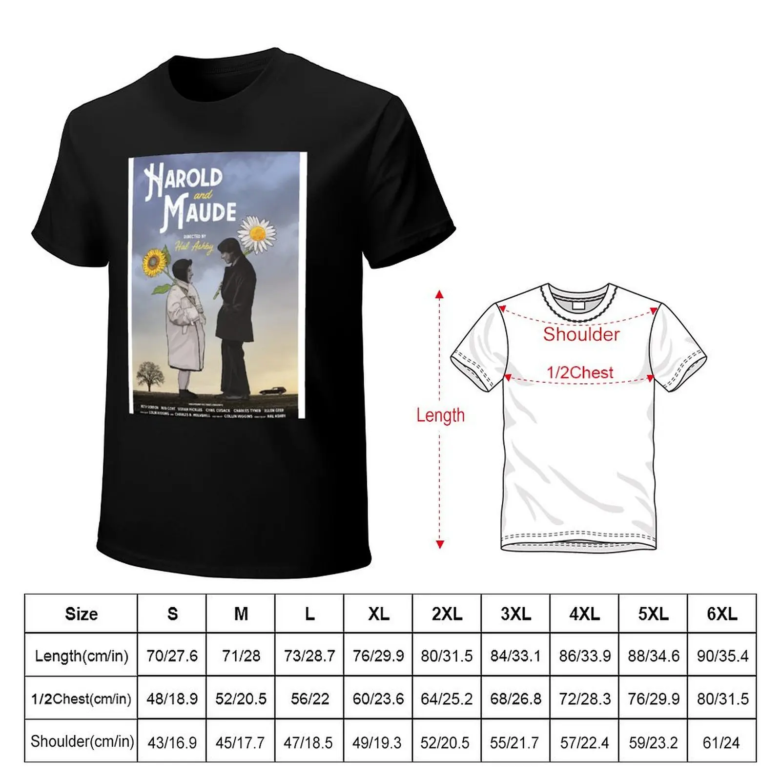 Harold and Maude alternative movie poster T-Shirt Classic Graphic Short Sleeve Top