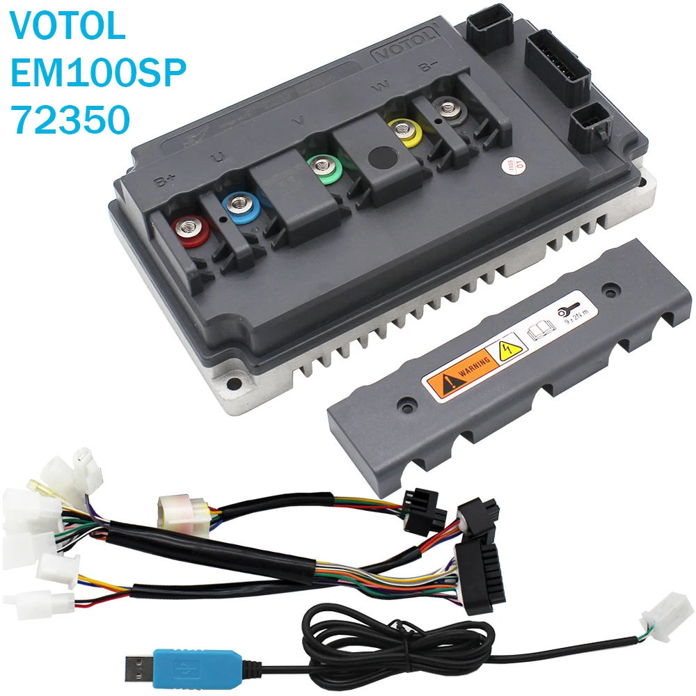 VOTOL EM100SP 72350 120A 2KW3kw Brushless DC Controller QS Motor Electric motorcycle mobility scooter Intelligent programmable