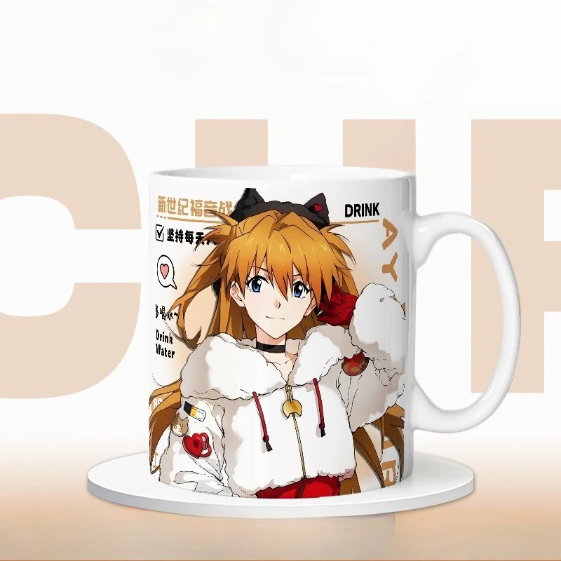كوب نيون جينيسيس إيفانجيليون أيانامي ري أسوكا لانغلي سوريو إيكاري شينجي كوب إبداعي عالي القيمة كرتوني للزوجين كوب قهوة بالحليب