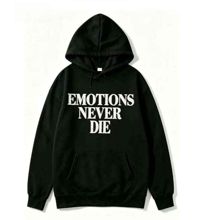 2026 new Hoodie with front print  Large-scale serif stacked text pattern  Suitable for both men and women
