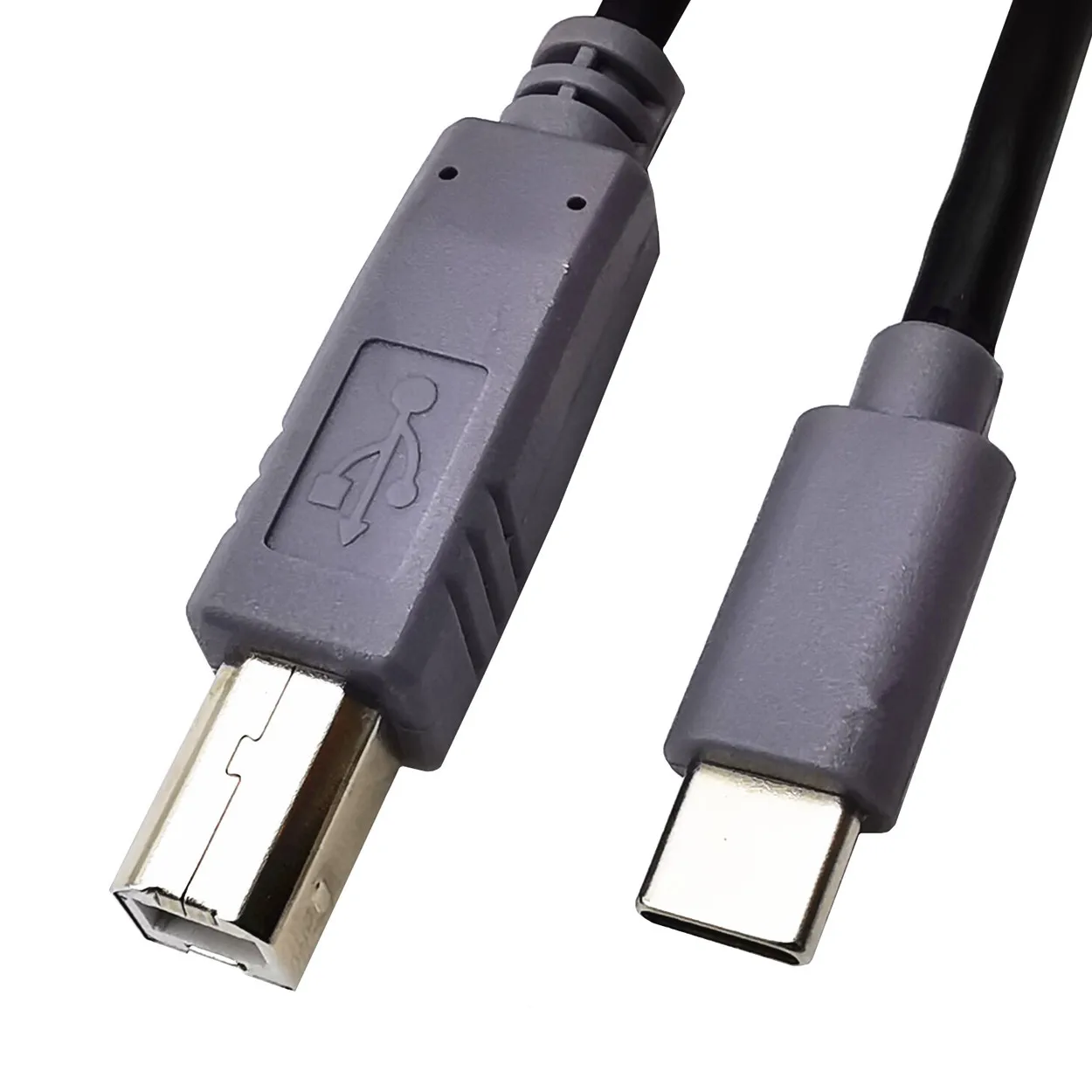 USB-C USB 3.1 Type C Male Connector to USB 2.0 B Type Male Data Cable for Cell Phone&Printer&Hard Disk 1m