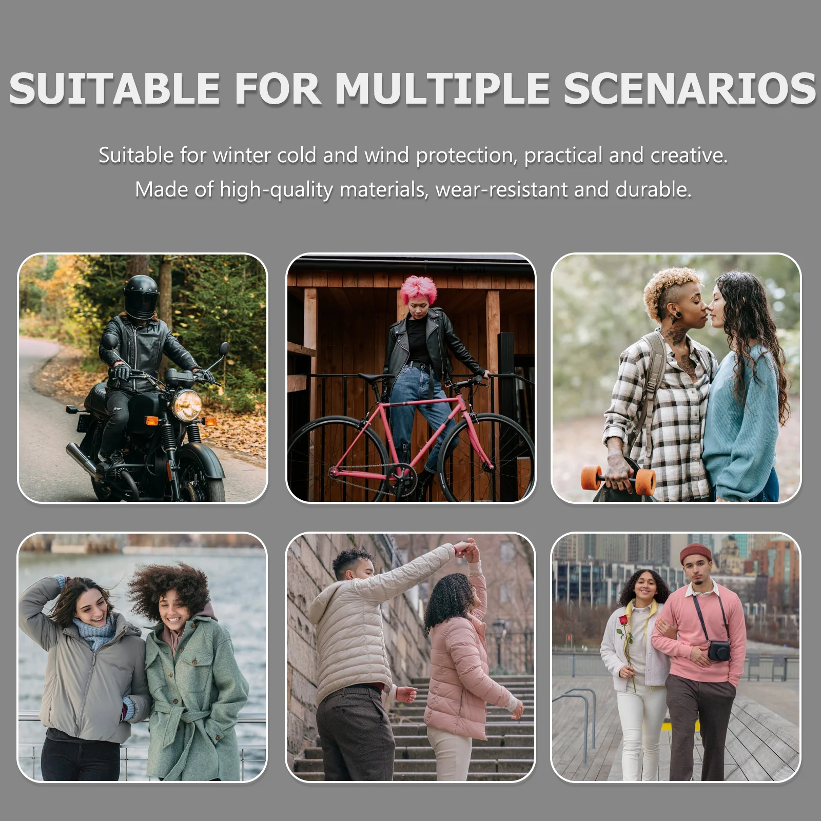 

1Pcs Warm Neck Cover Lightweight Breathable Neck Protector Drawstring Outdoor Winter Riding Accessory Outdoor Accessory