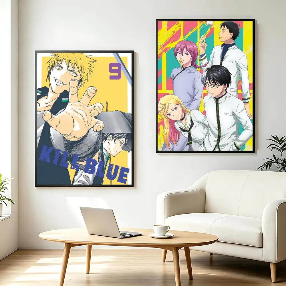 comic Kill Blue Poster  Poster HD Printing Fresh and Nordic Home Decor Wall Art for the Living Rooms Hallways Gift Giving