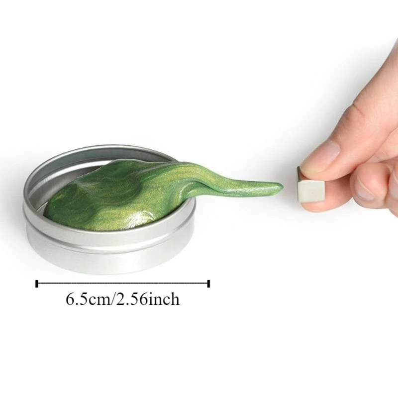 樹脂製磁気バウンシングマッド カラフル粘土 高伸縮性 磁気吸着粘土 インタラクティブDIYマッド プレイドーおもちゃ DIYアクセサリー