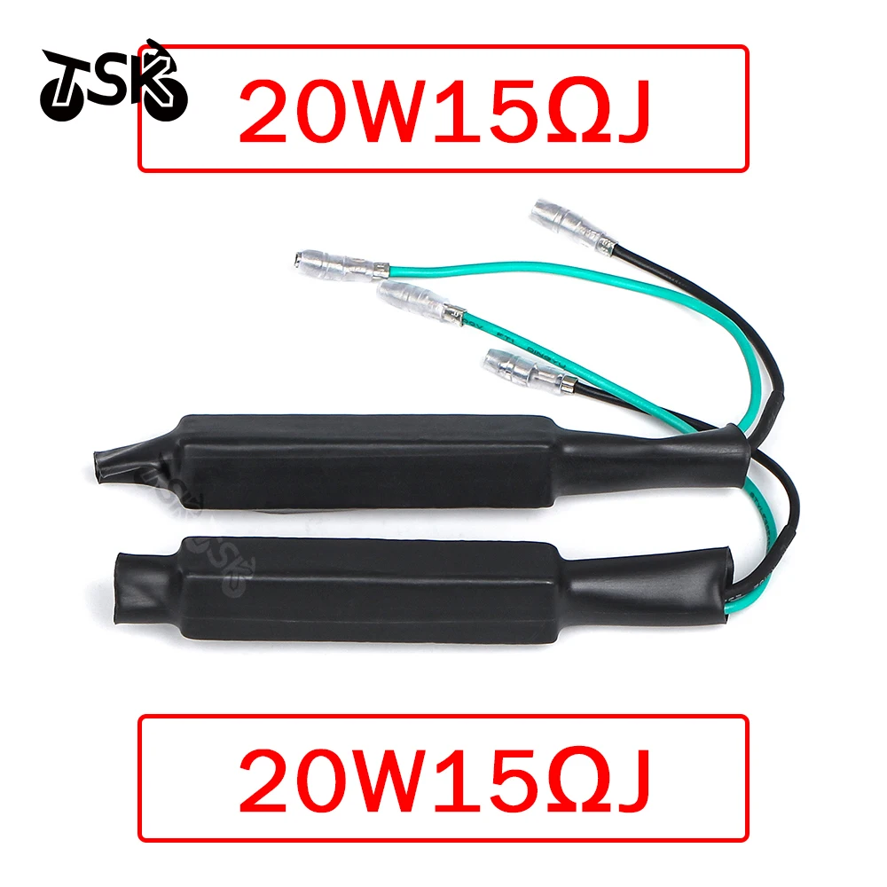 2Pcs/lot DC 12V Universal Motorcycle Flasher LED Turn Signal Indicator Resistor Adapter Solution Does Not Flash or Fast Flash