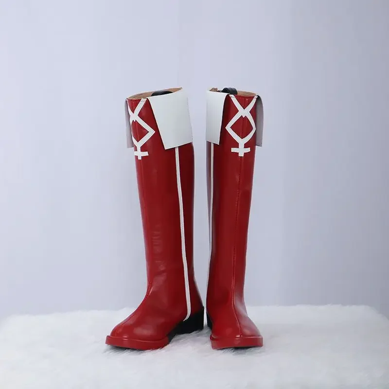 Sakura Kyoko Cosplay Shoes Anime Puella Magi Madoka Magica Cosplay Boots for Halloween Party Handmade Customization Size 36-43