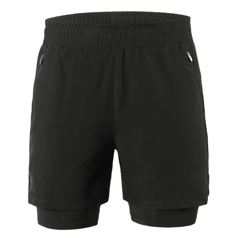 

Мужские шорты 2 в 1 для бега, быстросохнущие, дышащие, для активных тренировок, фитнеса, бега, марафона, велоспорта