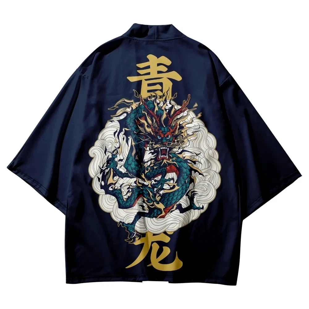 Dragon Graphic 3D Printed Japanese Women’s Kimono Cosplay Unisex Classic Cardigan Summer New Beach Casual Traditional Haori