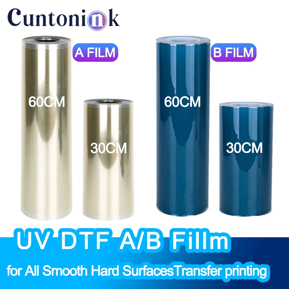 

30CM 60CM*100M UV DTF Transfer AB Film for All Smooth Hard SurfacesTransfer printing for Epson I3200 4720 xp600 UV DTF printer