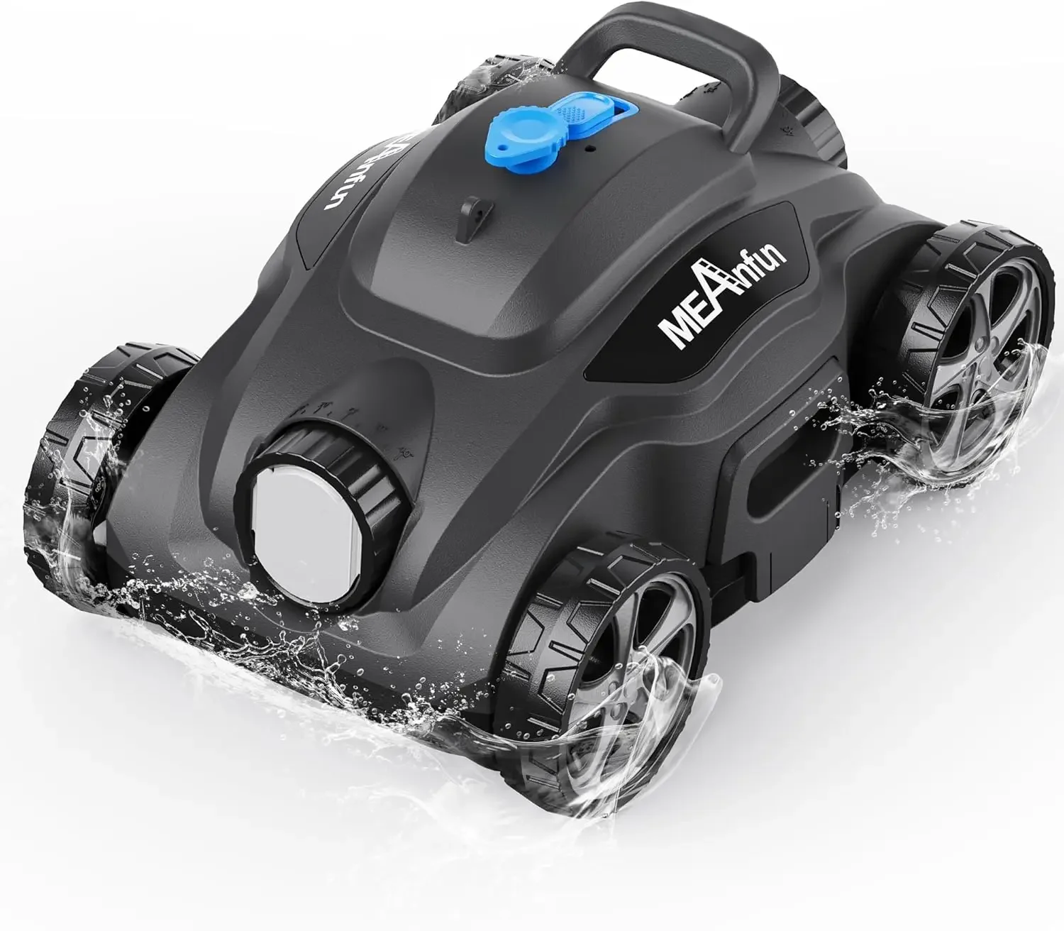 Aspirador robótico para piscina Inground, Max Last 110 Mins e Clean, 1076 Sq Ground e Inground Pool Robot, Ft para acima do solo