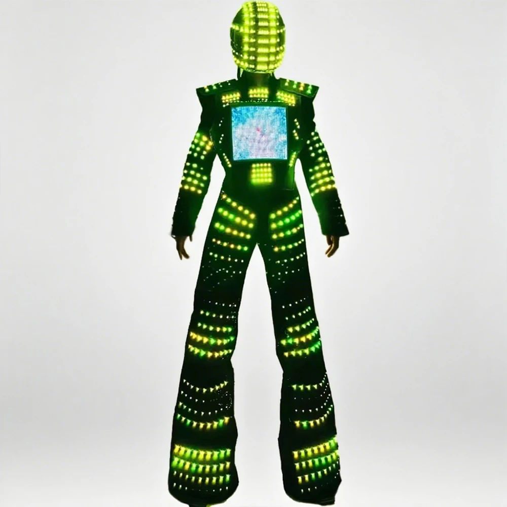

LED Stilts Robot Costume Lightweight Luminous Walker Full Color Change for Party And Celebration Events