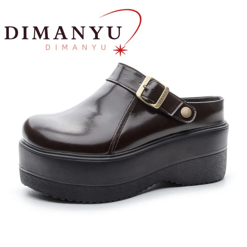 

DIMANYU Spring Women's Slippers For Outdoor Wear 2026 New 9cm High Heel Princess Slippers with Buckle Platform For Women