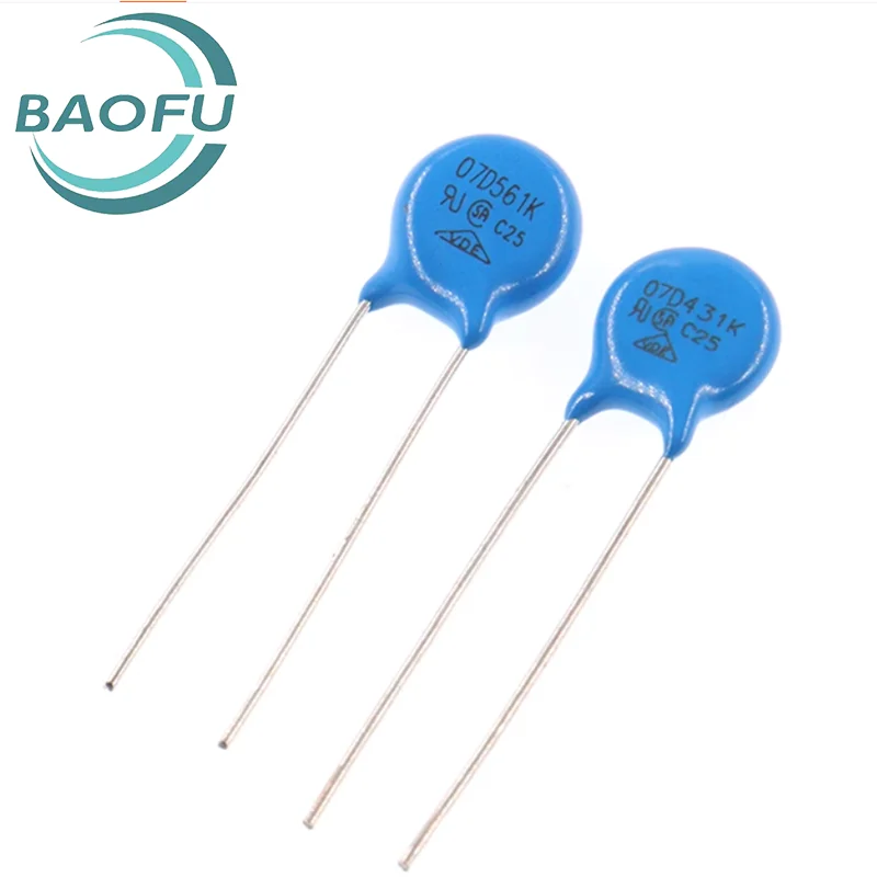 

20pcs varistor 07D391K 07D431K 07D471K 07D561K resistor