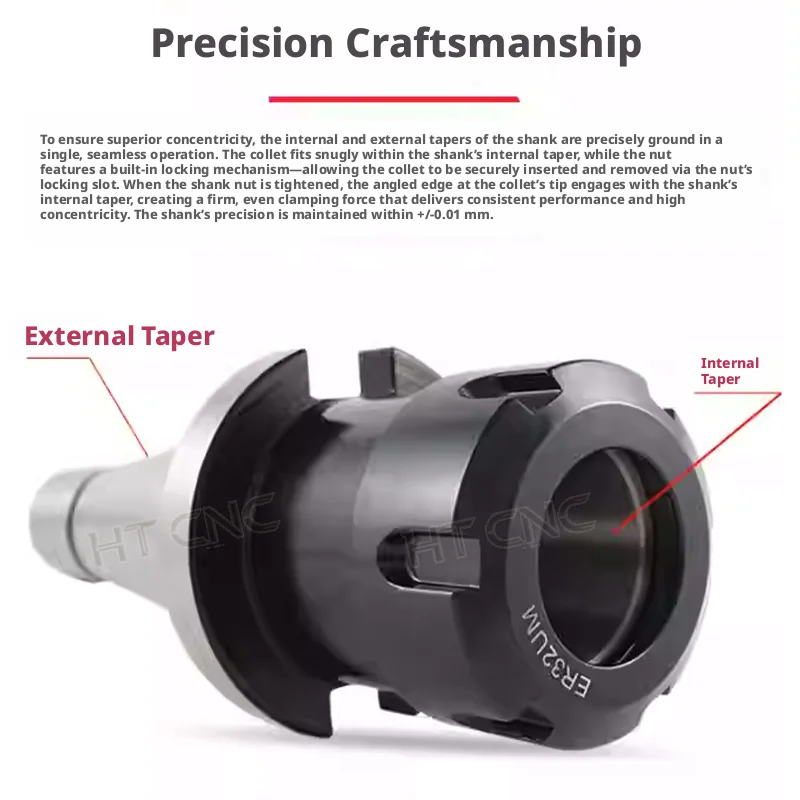 NT30 NT40 ER16 ER20 ER25 ER32 ER40 Tool Holder ISO30 ISO40 Spindl NT ER Collet Chuck 7:24 For Cnc Milling Machine Lather Tools - view 4