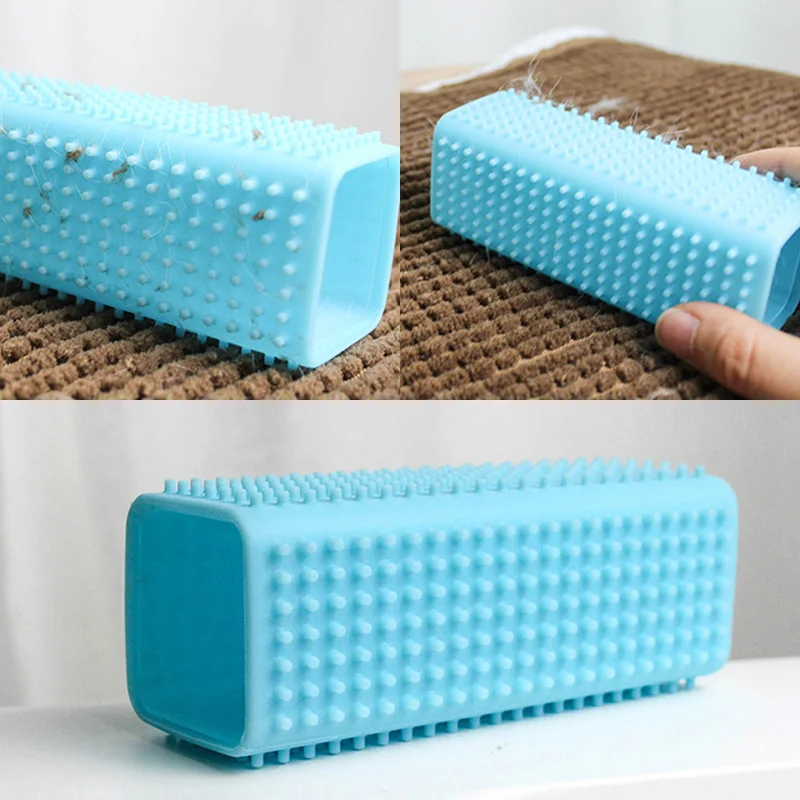 Massager For Cats Clean Hair Removal Brush Wool Dog Bath Comb Sticky Depilation Soft Silicone Dog Brush Pet Cleaner Supplies