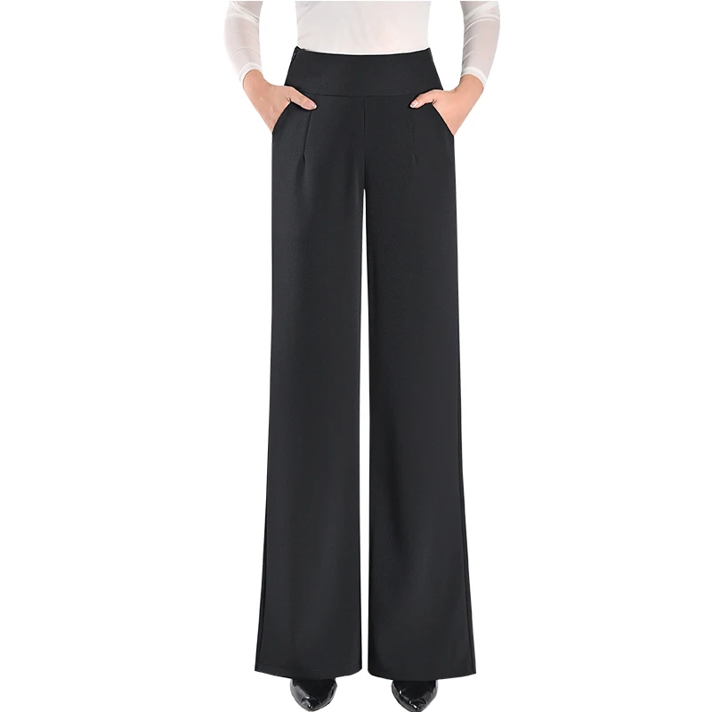 

New Women'S Spring Autumn Hanging Feeling Slimming High Waist Loose Wide Leg Pants Fashion Mom Dance Middle-Aged Casual Trousers