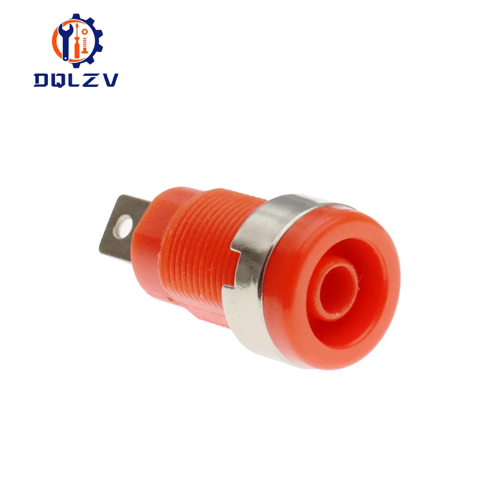 Isolierte Sicherheit 32A 4 MM Bananenklemme 6 Farben Buchse Panel Mount Buchse Binding Post Draht Stecker