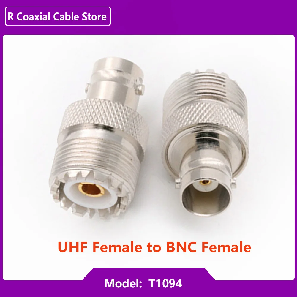 BNC Female to SO239 UHF Female RF Adapter Kit Male to Female RF Coaxial Connector Kit for CB Radio Extension Cable Adapter Kit