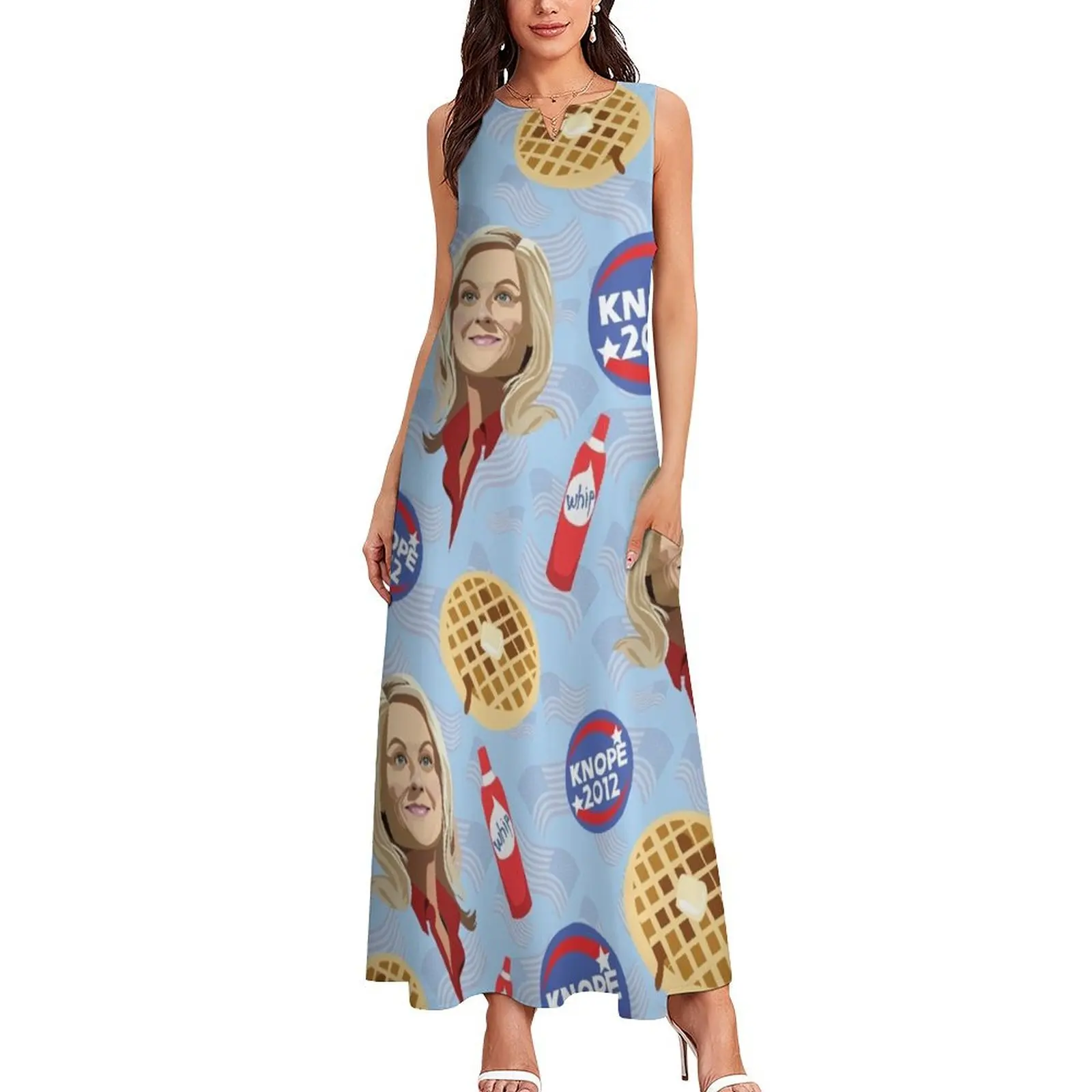 What's Important: Friends, Waffles, and Work Long Dress women dresses elegant women's dresses sale