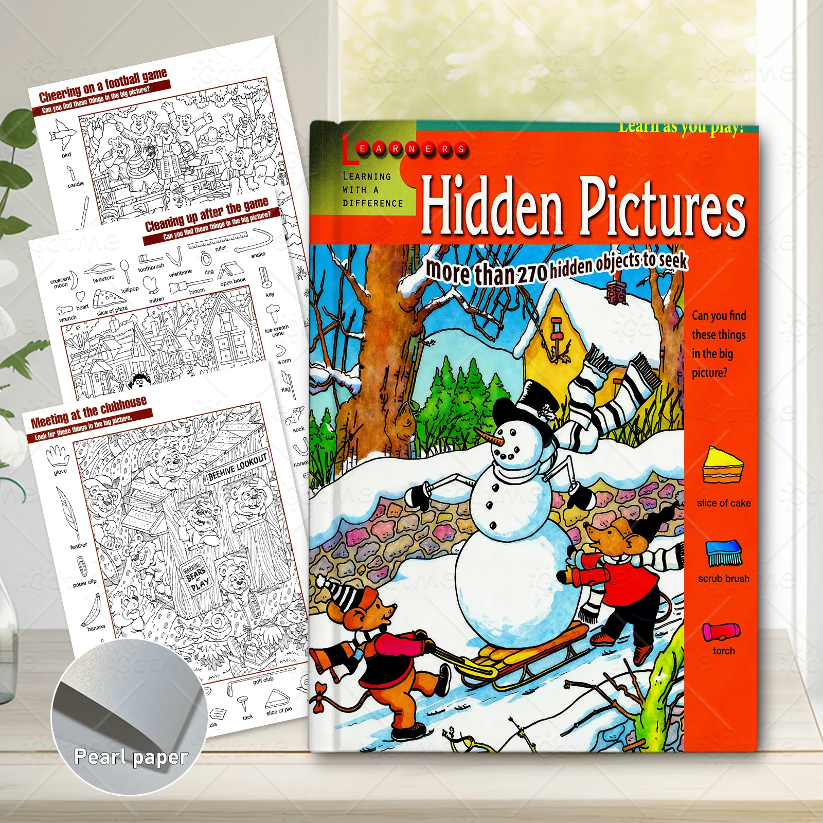 Hidden Pictures Train Concentration Skills with Hidden Object Picture Books for Adults Coloring Book Graffiti Painting