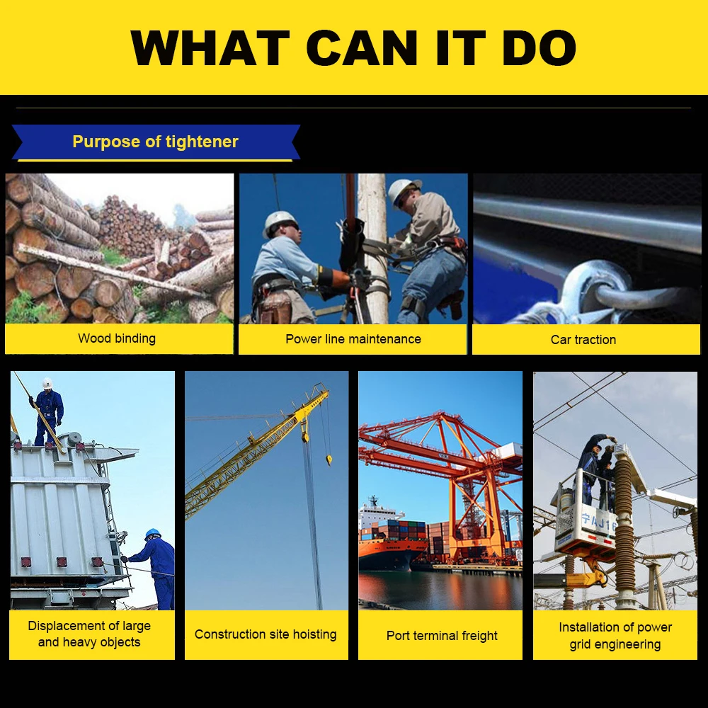 Wire Tightener Manual Tensioner Multifunctional Wire Rope Small Hand Held Hoist Load Connecting Machine Power Tightener