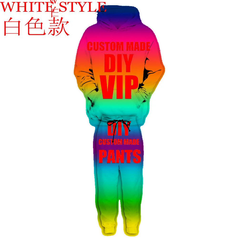 Drop Shipping Custom Made DIY Link Thickened Vintage Zip Winter Jacket 3D Print Casual Hoodies Pullover Pants Design Clothing AX
