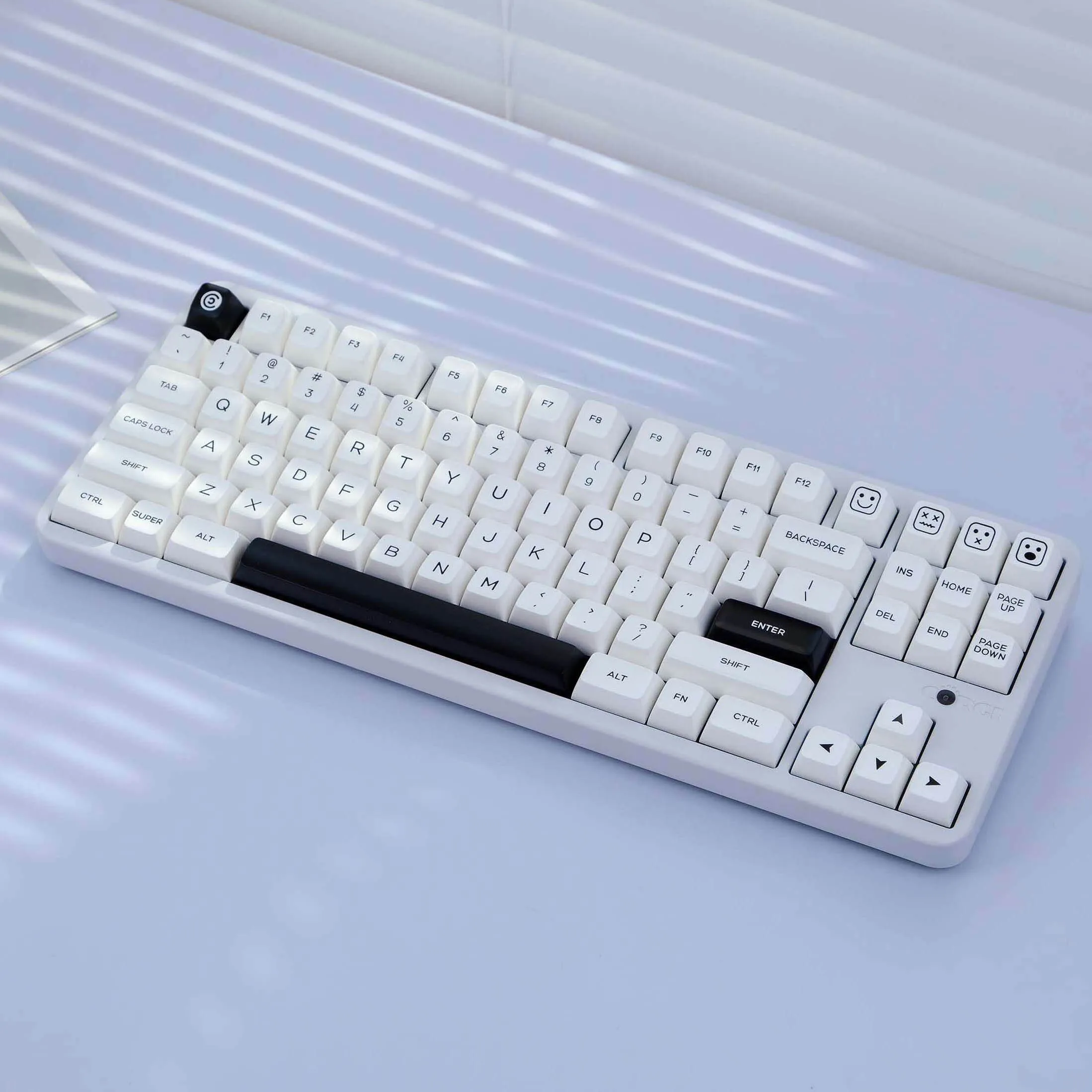 Imagem -02 - Double Shot Pbt Keycaps para Gamer Mecânica Perfil SA Preto no Teclado Branco Cherry mx Switches 160 Chaves