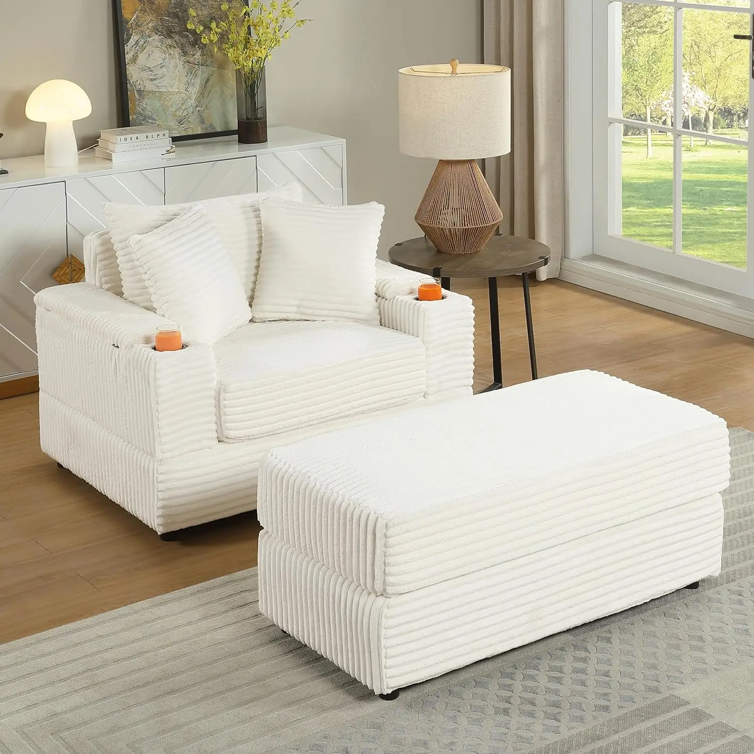 سرير نهاري VIAGDO مقاس مزدوج مع درجين للتخزين ومحطة شحن، إطار سرير نهاري معدني مزدوج مع لوح أمامي للرف وإضاءة LED