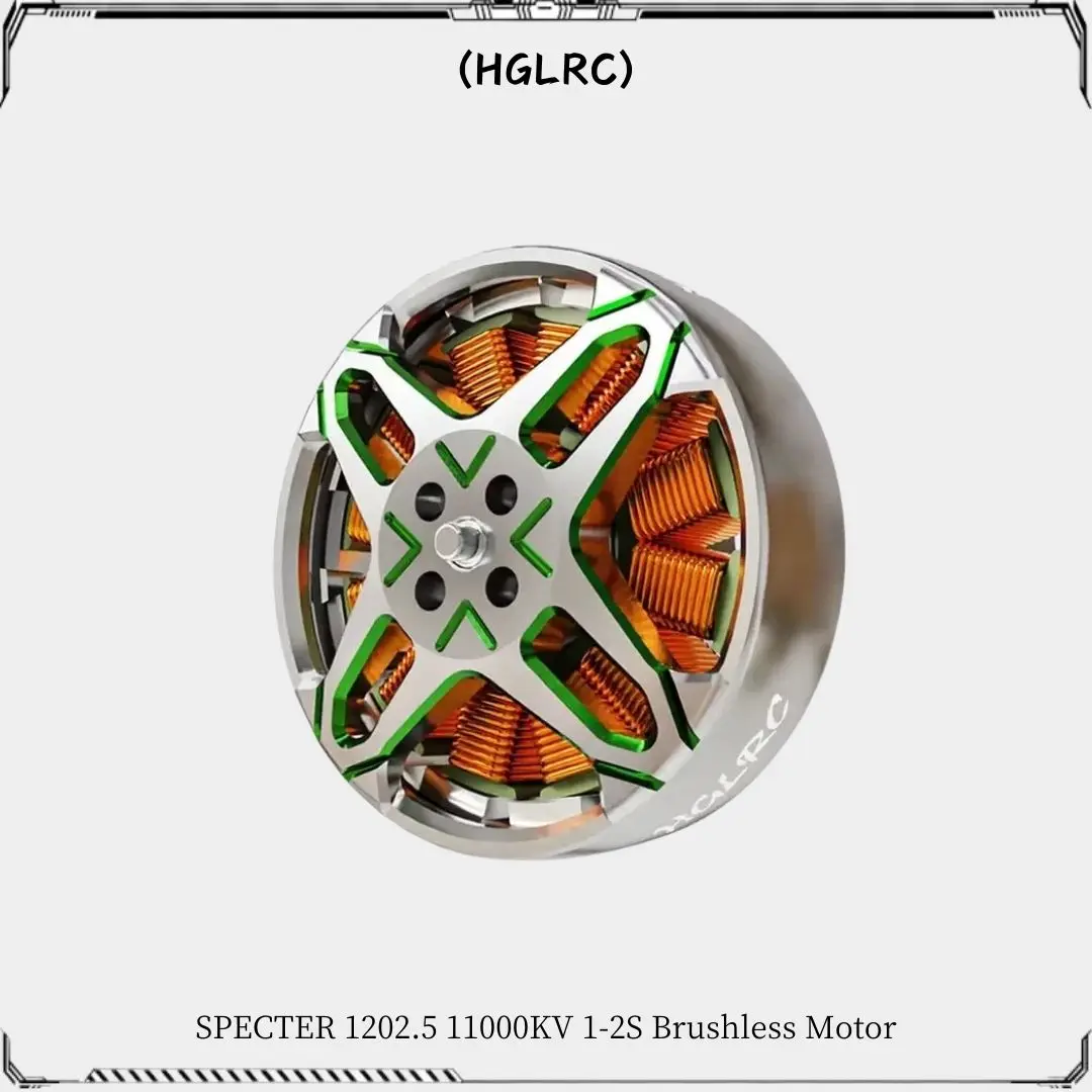 HGLRC SPECTER 2004 1800KV Бесщеточный двигатель 4-6S Совместимый 3-5-дюймовый пропеллер для FPV Freestyle Cinewhoop Дроны с зубочисткой