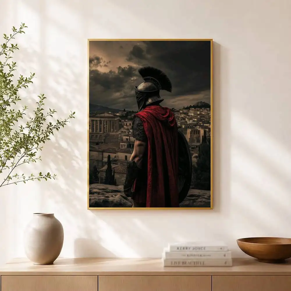 Classical Roman Gladiator Poster High Quality Dorm Living Room Aesthetic Wall Decoration Painting Stickers Gift