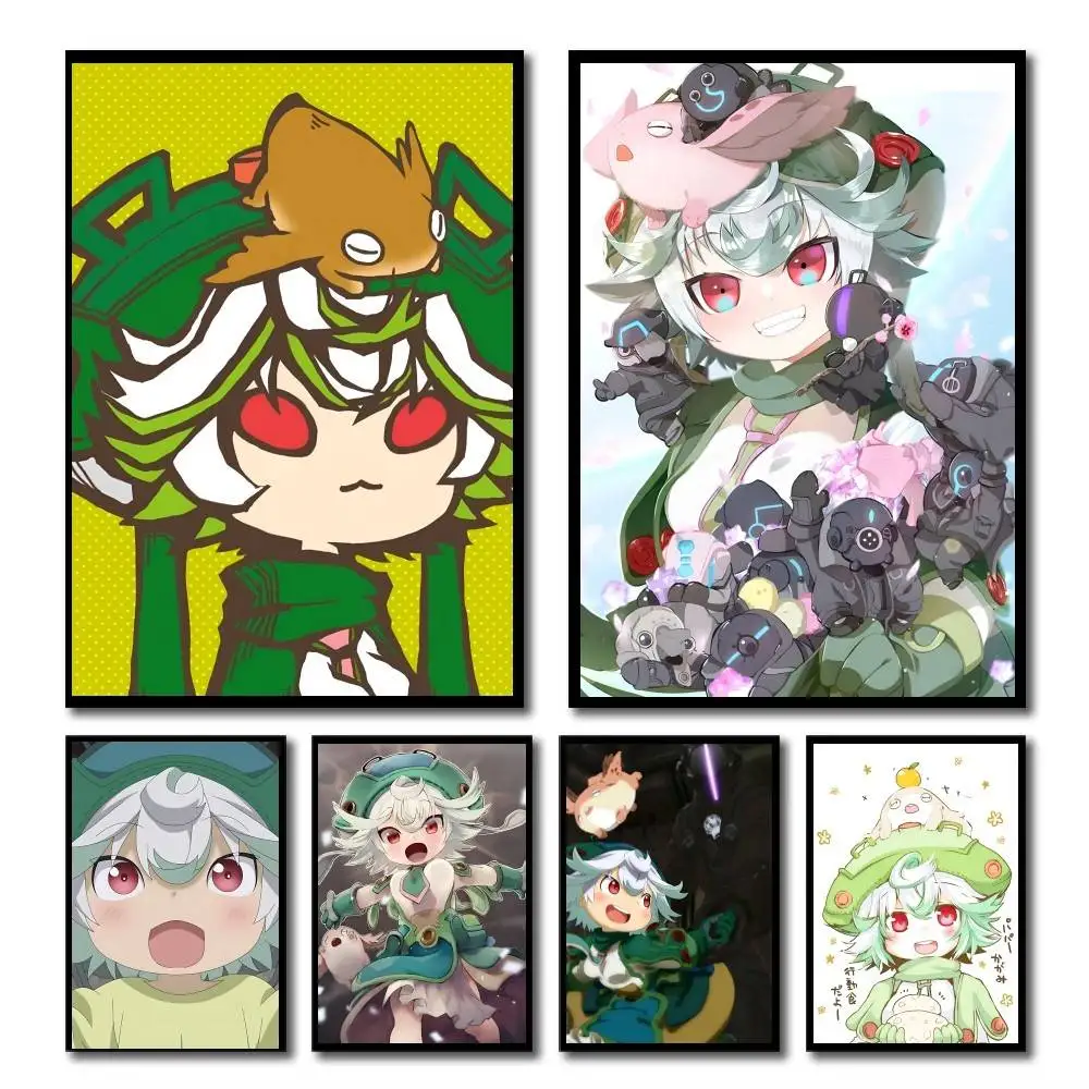 Anime Cute Made in Abyss Prushka Manga Posters HD Print Vintage Wall Art Decor for Home Study Room