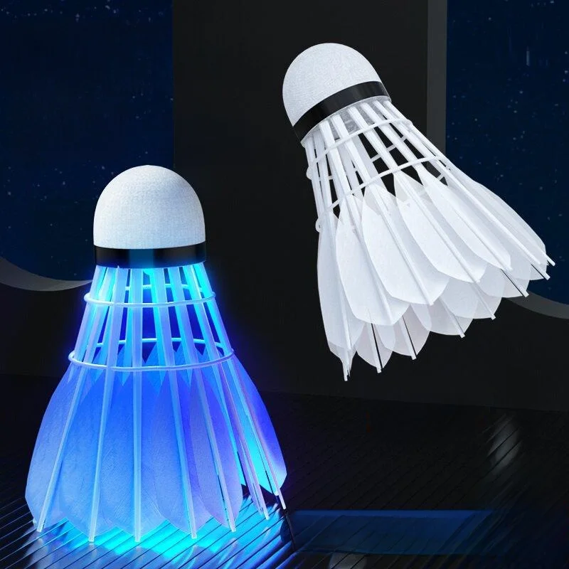 

Профессиональный светящийся волан для бадминтона, ветрозащитный, для ночных игр на открытом воздухе, с мигающими световыми эффектами для вечерних игр